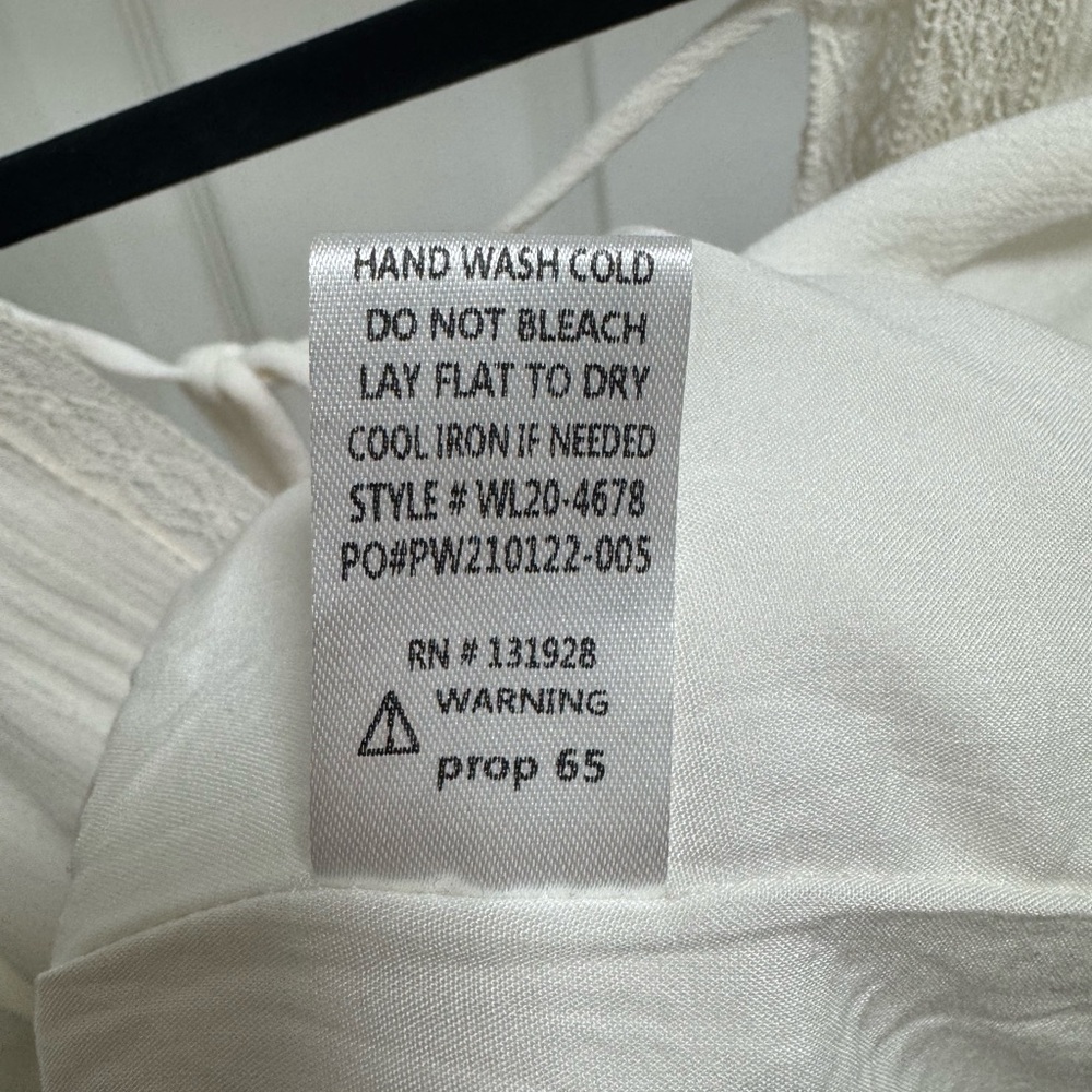 Wishlist Apparel White Boho Lace Trim Tank - Picture 5 of 5